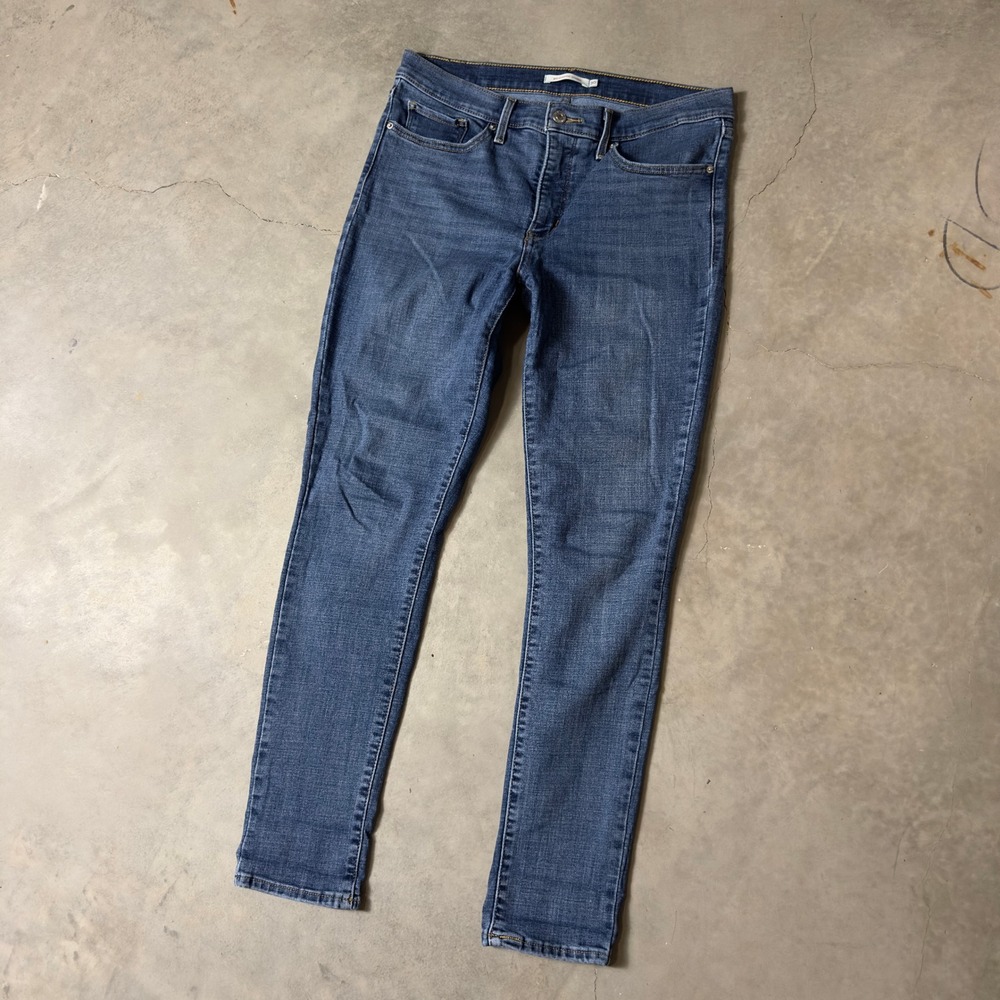 Levis 311 Shaping Skinny Jeans Womens 31 Blue Medium Wash Heritage Casual
